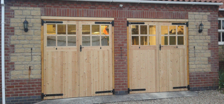 Side Hinged Wooden Garage Doors Mission